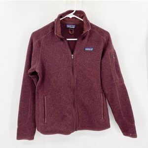 Patagonia Womens Better Sweater full zip in maroon